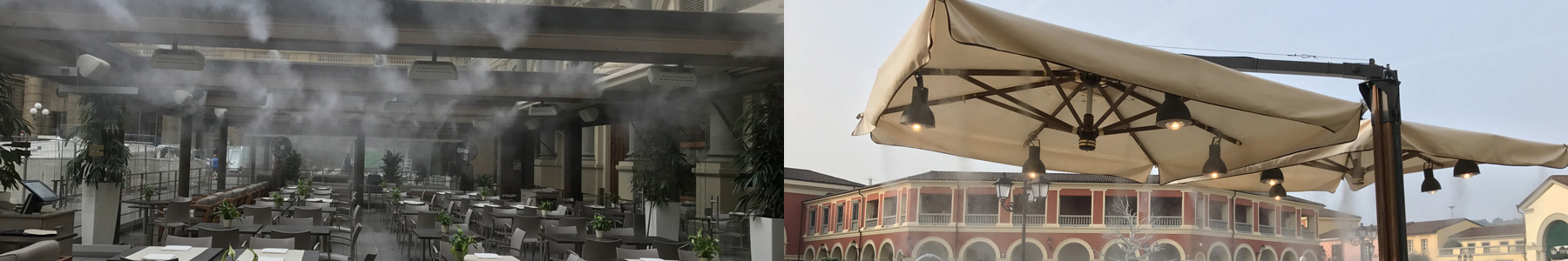 Impianti di raffrescamento per ambienti esterni